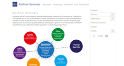 Desktop Screenshot of kirchner-seminare.de