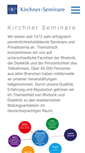 Mobile Screenshot of kirchner-seminare.de