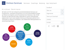 Tablet Screenshot of kirchner-seminare.de